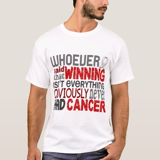 Vem som sade lungcancer t shirt (Framsida)
