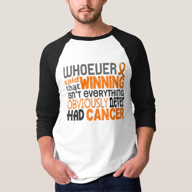 Vem som sade njurecancer t shirt (Framsida)