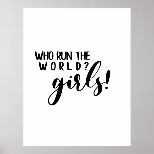 Vem Springa, World Girls! Poster (Framsidan)