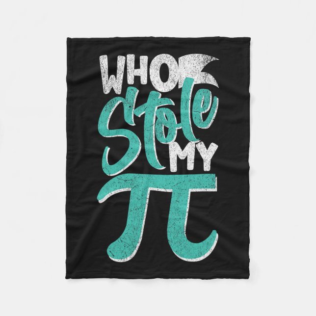 Vem studerade min Paj Pi Day Nerd Math Student Lär Fleecefilt (Framsidan)