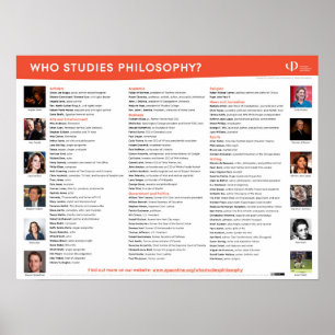 Vem studerar filosofi poster utskrift