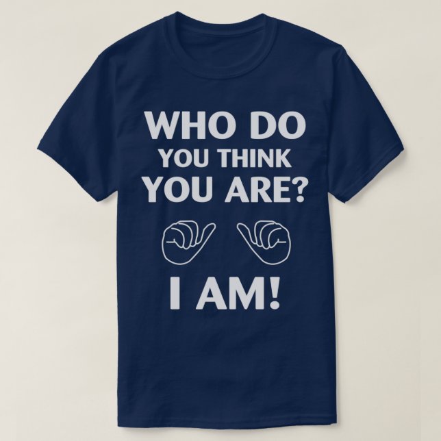 Vem Tänkor du? T Shirt (Design framsida)