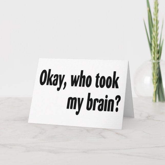 Vem tog min hjärna kort (Framsida)