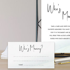 Vem Tvättar Grönten Minne-Möhippa-spel Rådkort