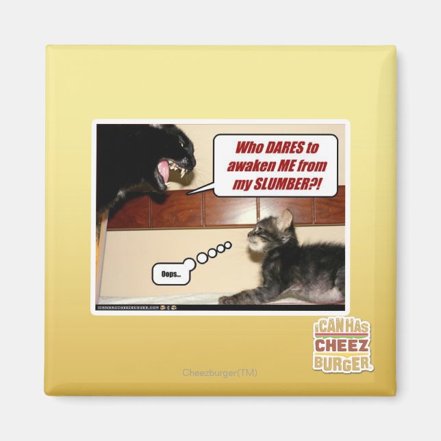 Vem vågar väcka mig? magnet (Framsidan)