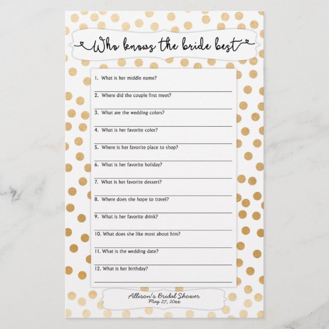 Vem vet bruden han sa att hon sa guld punkt 3983 (Framsida)