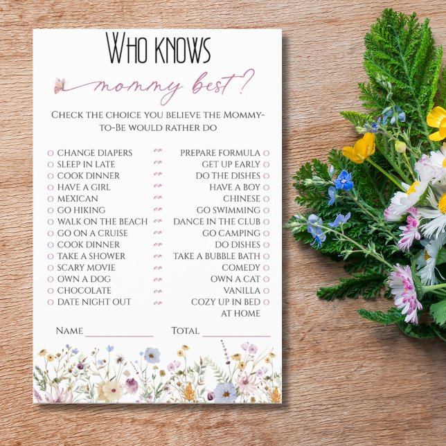Vem vet mamma bäst Akvarell Whimsical Blommig Flygblad (Skapare uppladdad)