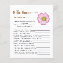 Vem vet mammans bästa babyduschspel.