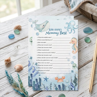 Vem vet mammy bäst Sea You Soon Baby Shower