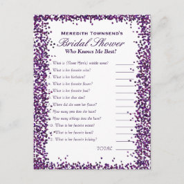 Vem vet om mig? | Lila Confetti Vykort