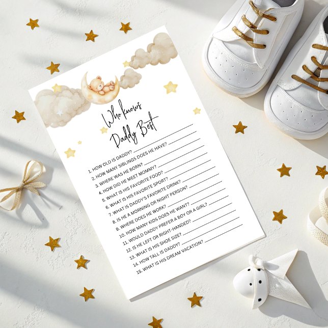 Vem vet pappa bäst baby shower-spel  (Skapare uppladdad)