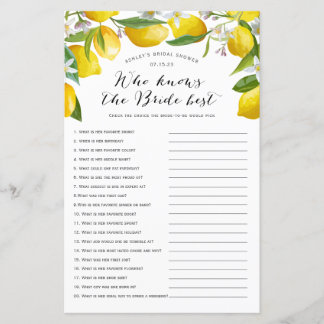 Vem vet vad som är bäst, Lemon Möhippa-spel