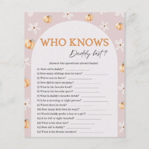 Vem vet vem pappa är Baby Shower Spelkort