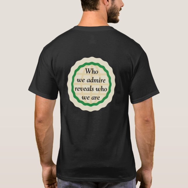 Vem vi beundrar t shirt (Baksida)