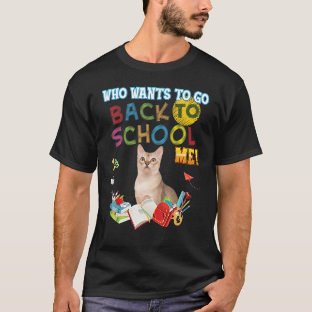 Vem vill åka tillbaka från skolan, då? t shirt (Framsida)