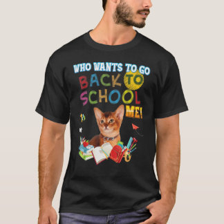Vem vill åka tillbaka från skolan? t shirt