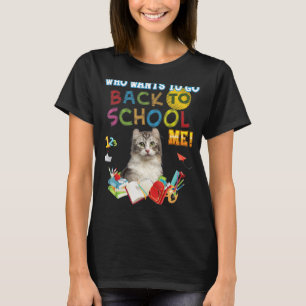 Vem vill gå tillbaka till skolan, amerikanska Curl T Shirt