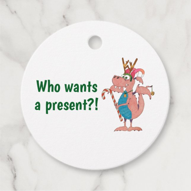 Vem vill ha en present?! gåvor etiketter (Framsida)