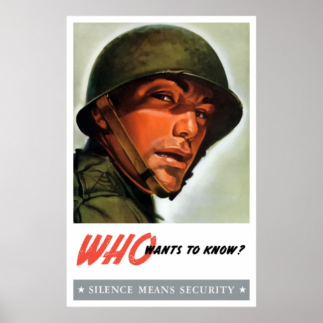 Vem vill veta? poster (Framsidan)
