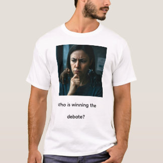 Vem vinner debatten? t shirt