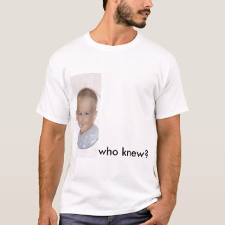 vem visste, långt bögen tee shirt