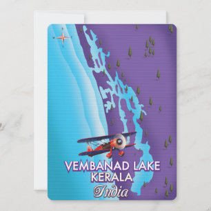 Vembanad Sjö ,Indiens reseaffisch