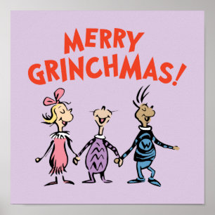 Vems håller hand Glad Grinchjul Poster