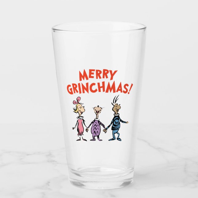 Vems håller hand Glad Grinchmas Glaskopp (Framsida)
