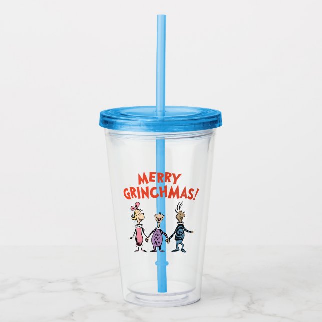 Vems håller hand Glad Grinchmas Take Away Mugg (Framsida)