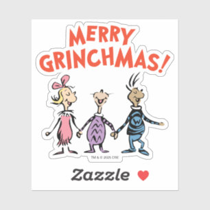 Vems håller händer Glad Grinchmas Klistermärken