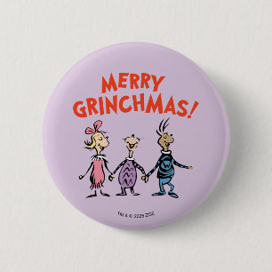 Vems håller händer Glad Grinchmas Knapp