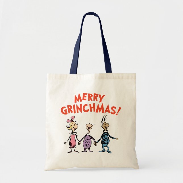Vems håller händer Glad Grinchmas Tygkasse (Framsidan)