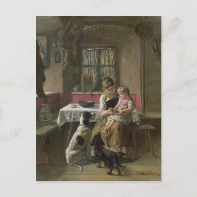 Vems middag är det? vykort (Framsida)