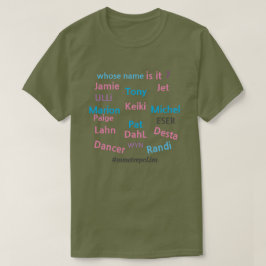 Vems Namn är det? /MALE & FEMALE/ZAZZLE/alla storl T Shirt
