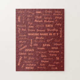 Vems Namn är det? Pussel av Namn