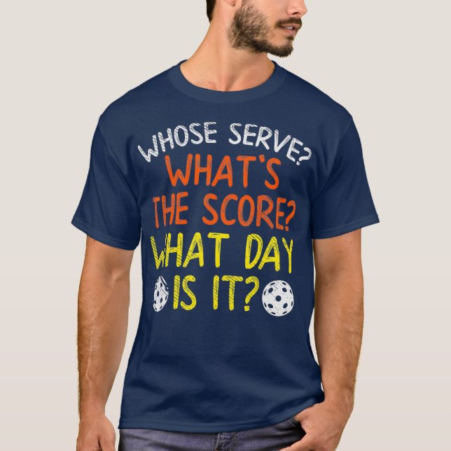 Vems , vilken högtidliga dag, Pickleball Boll T Shirt (Framsida)