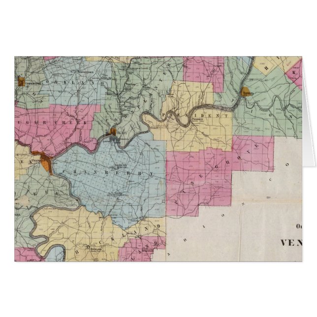 Venango Co, Pa Hälsningskort (Framsidan Horizontal)