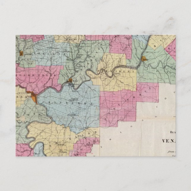 Venango Co, Pa Vykort (Framsida)