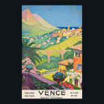 Vence Frankrike Vintage resor Poster<br><div class="desc">Vence Frankrike Vintage resor Poster,  Fransk Riviera</div>