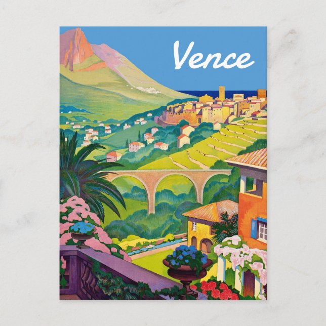 Vence, Franska Rivieran, Frankrike, Vykort (Framsida)
