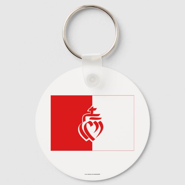 Vendée flagga nyckelring (Framsida)