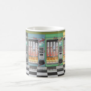 Vending Maskin Vintage Middag Magisk Mugg