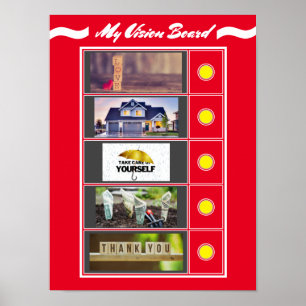 Vending Maskin Vision Board Poster Pappert (projek