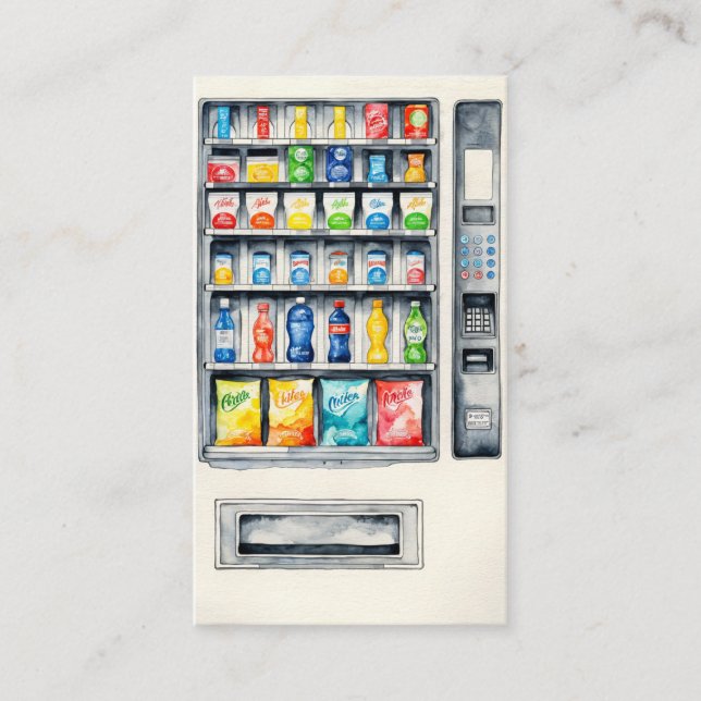 Vending Maskin Visitkort (Framsida)