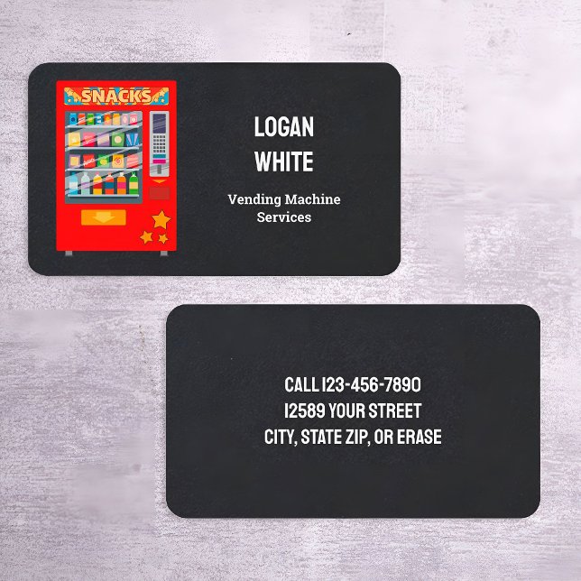 Vending Maskin Visitkort (Vending Visiting Cards Photo)