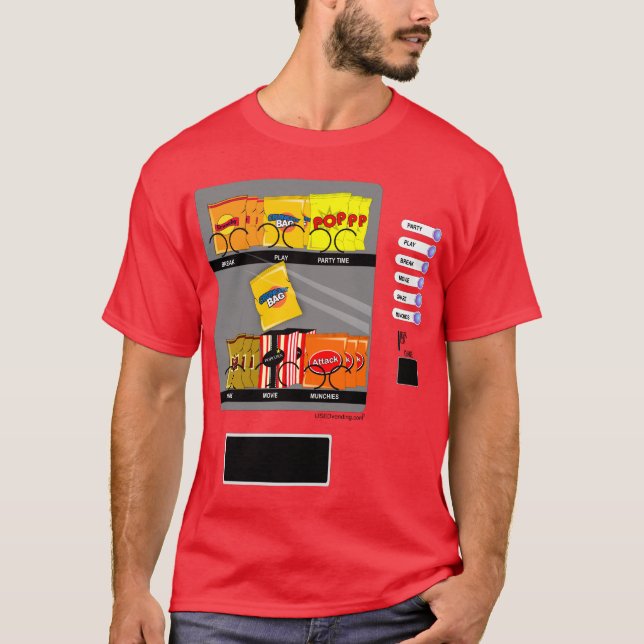 Vending maskinbröstkorg tee shirt (Framsida)