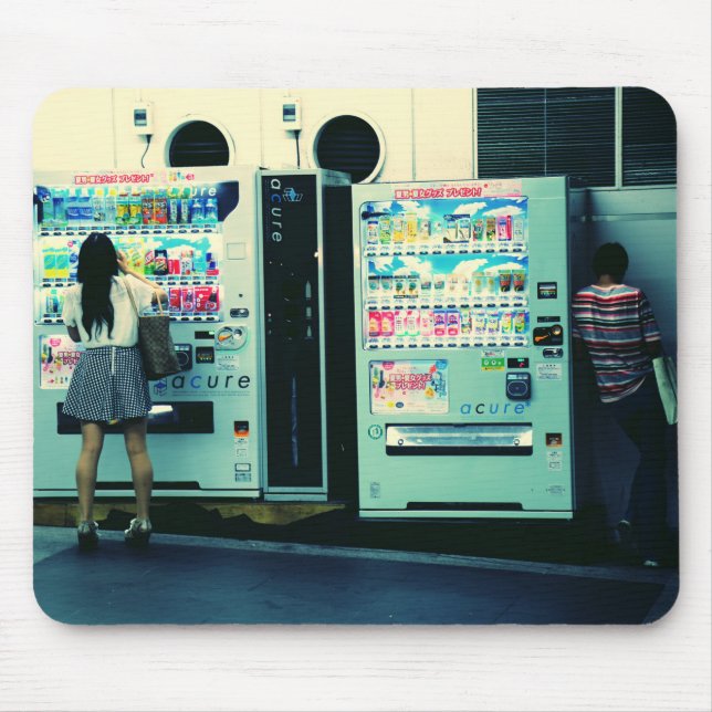 Vending maskiner i den Japan vykortet Musmatta (Framsidan)