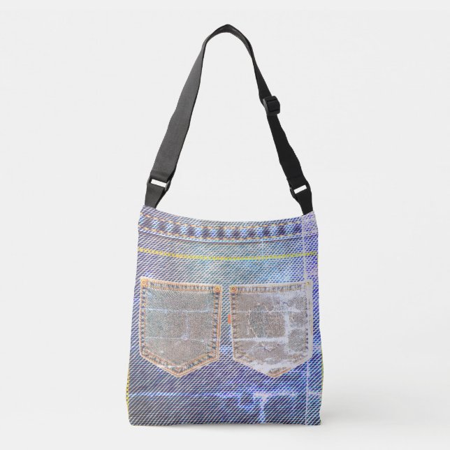 Vendredi 'Faded Jeans' Look Crossbody Väska (Framsida)
