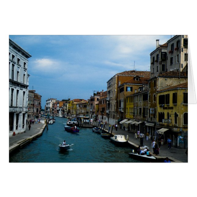 Venedig 2 hälsningskort (Framsidan Horizontal)