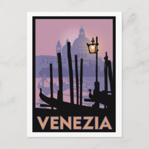 Venedig Affisch Postkort Vykort
